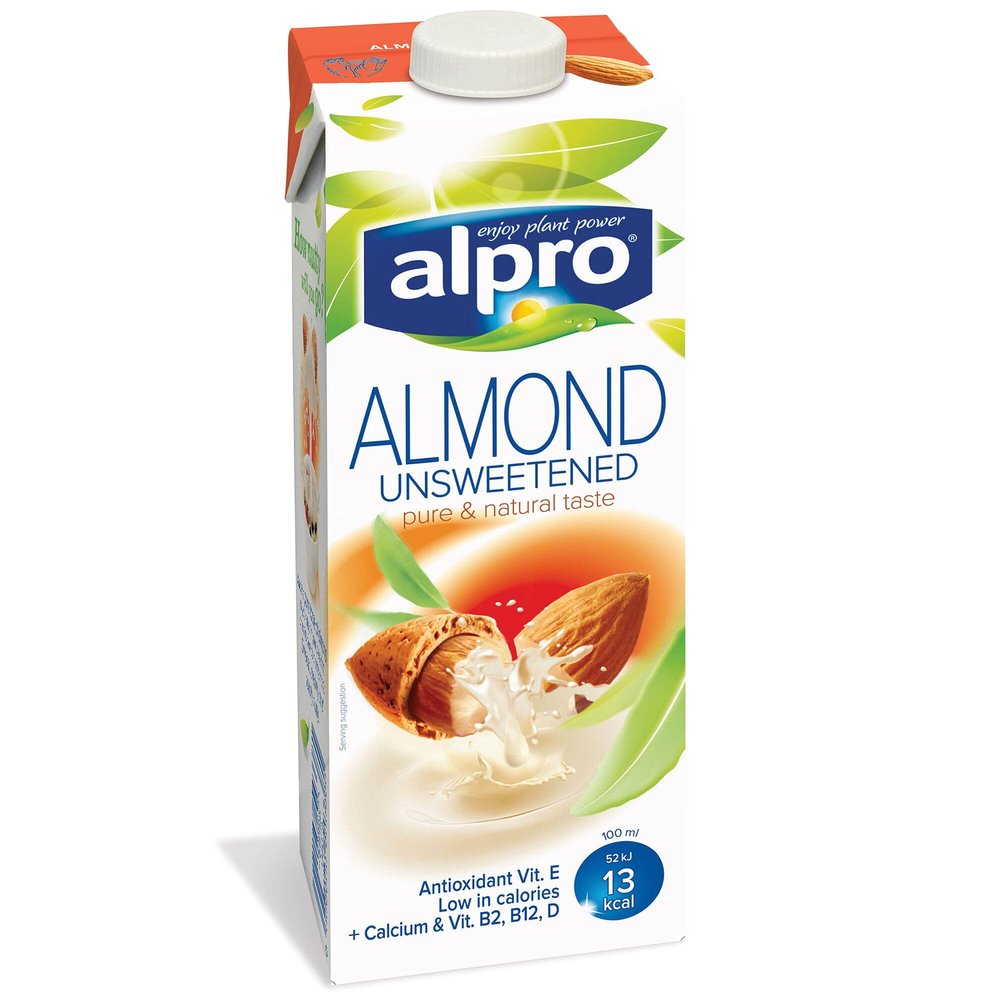 Alpro Drinks (Roasted Almond Unsweetened UHT 2 x 1Ltr)