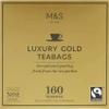 M & S Marks And Spencer 160 Luxury Gold Tea Bags view 1