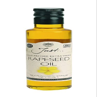 Just Oil - British Rapeseed Oil Cold Pressed Extra Virgin, 500ml (Pack of 6)