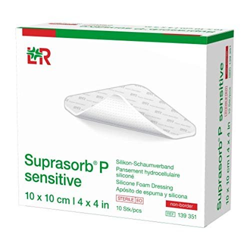 Suprasorb P silicone med. Advanced PU foam with silicone layer 10x10 cm - Pack of 10 pcs, 10