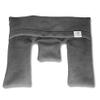 Schweriner Naturheil Neck Pillow with Fleece Cover Neck Warmer with Moor Filling, Fabric, grey, 29 x 39 cm view 3