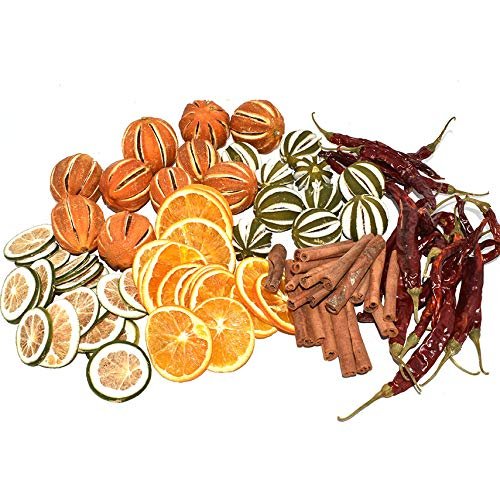 100 Assorted Piece Christmas Cinnamon Oranges Lemon Chillies Whole Slices Kit
