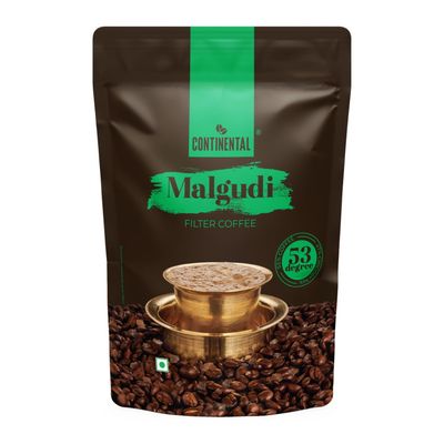 Continental Malgudi Filter Coffee Powder 200g Pouch (60% Coffee - 40% Chicory)