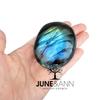 June&Ann Natural Labradorite Palm Stones, Healing Gemstone Therapy Worry Crystal Stones for Meditation Chakra Balancing Collection, Irregular Shape view 4