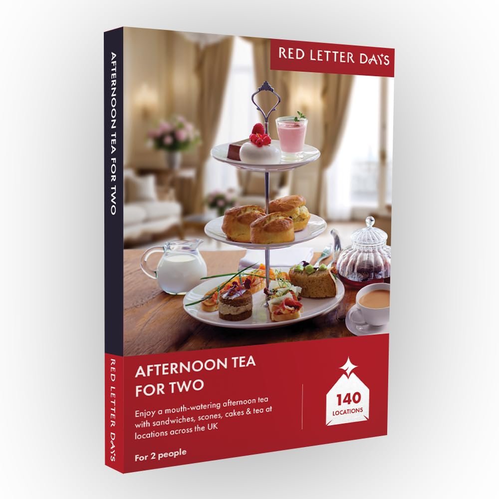 Red Letter Days Afternoon Tea for 2 Experience Gift Box for 2  140 Delightful Afternoon Tea Experiences Across the UK
