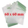 100 X 60 x 60mm Heavy Duty Small Tiny Poly Plastic Sealy Grip Zip Lock Zipper Seal Gummy Bags Baggies BAGGYS (CPUK Exclusive) view 1