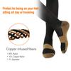 Copper Infused Anti-Fatigue Compression Unisex Flight Travel Socks Anti Swelling DVT Support *UK Stock* (Large/X Large) view 3