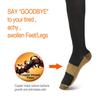 Copper Infused Anti-Fatigue Compression Unisex Flight Travel Socks Anti Swelling DVT Support *UK Stock* (Large/X Large) view 4