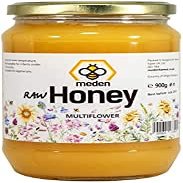 100% Pure Natural Wildflower Meden Honey - 900g - Unfiltered Unheated Unpasteurized Crystallised Honey