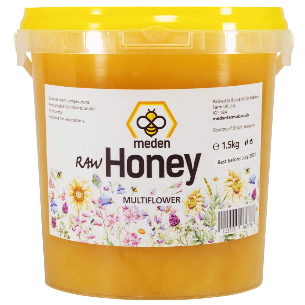 1.5KG MULTIFLOWER 100% PURE RAW ORGANIC HONEY UNFILTERED UNHEATED BY MEDEN