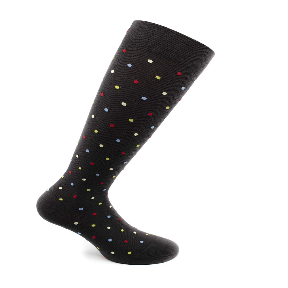 Relaxsan FANCY 810 (Graphite, Sz.S) Pattern Unisex Cotton Socks graduated compression 15-21 mmHg