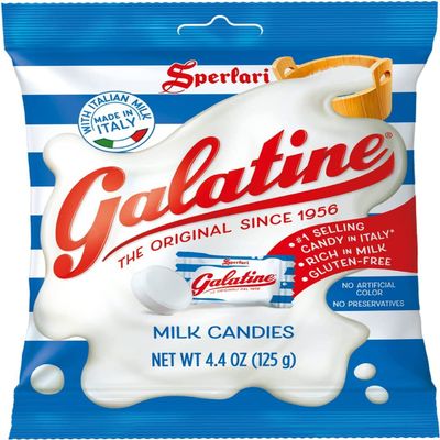 3X Sperlari Galatine Caramelle Sweets with Milk Taste Italy Candy Lollies 125g