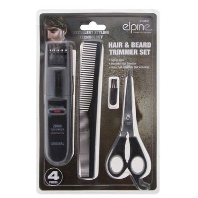 4PC Hair Trimmer & Beard Set Electric Body Mens Cutting Clipper KIT Travel New