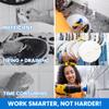 RotoScrub Bathroom Cleaning Drill Accessory Kit - White Scrub Pads White view 2