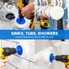 RotoScrub Bathroom Cleaning Drill Accessory Kit - White Scrub Pads White view 4