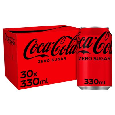 Coca Cola Zero Sugar Multipack Cans - Pack of 30 x 330ml