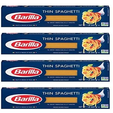 Barilla Thin Spaghetti - 16 fl oz (Pack of 4)