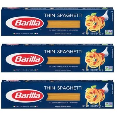Barilla Thin Spaghetti - 16 fl oz (Pack of 3)