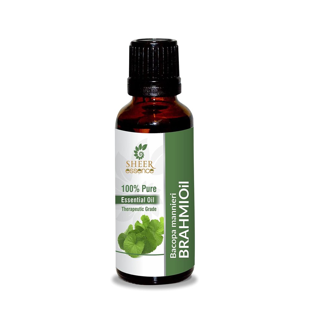 Brahmi Oil -(Bacopa Monniera)- 100% Pure Natural Undiluted Uncut Therapeutic Grade Oil 1.01 Fl.OZ