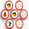 15 x 2 inch cupcake toppers happy halloween edible icing view 1