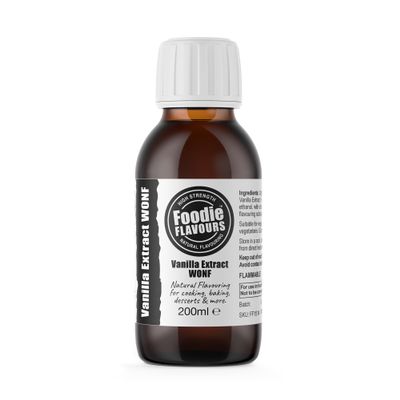 Bourbon Vanilla Extract WONF - 200ml - Foodie Flavours, Commercial, Catering Size