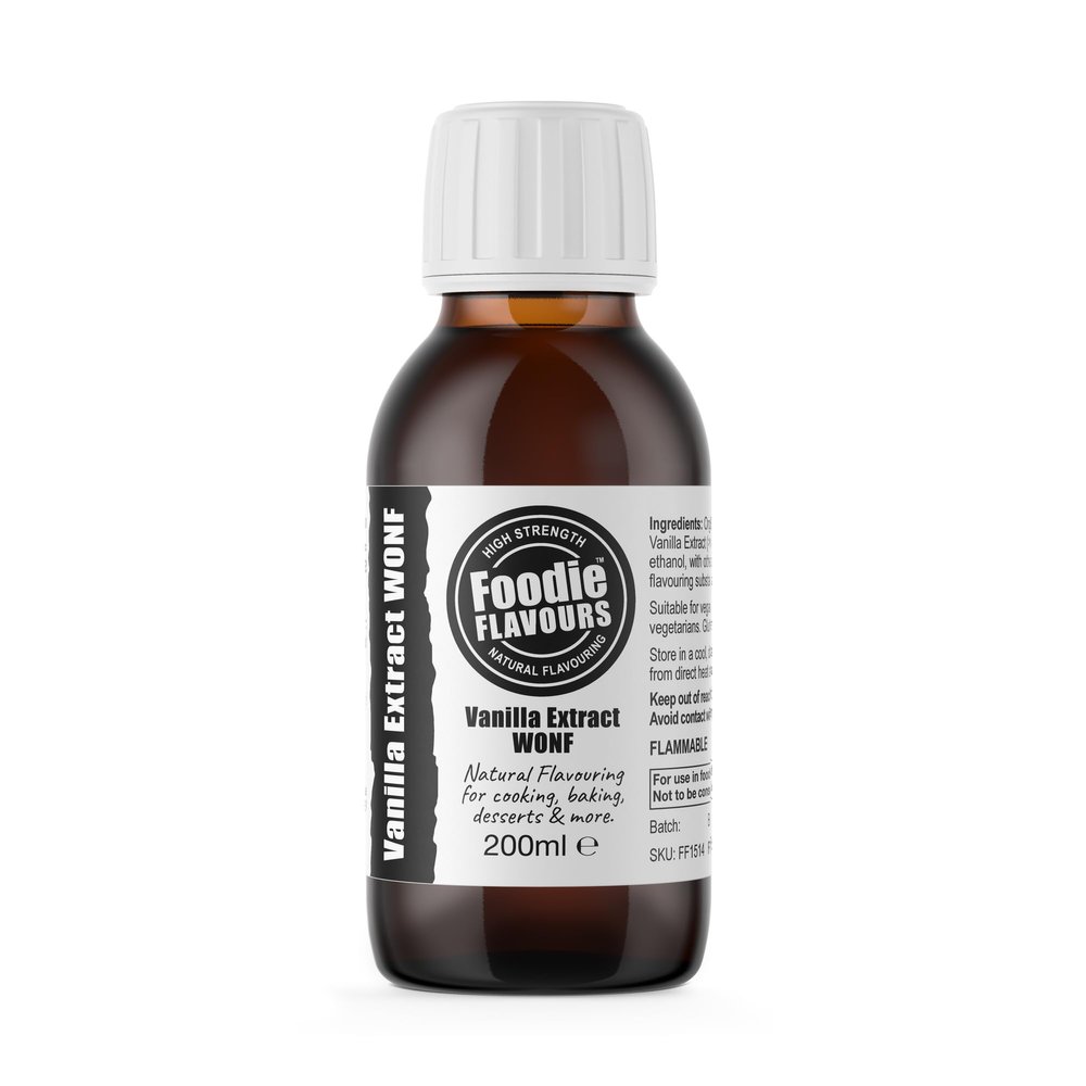 Bourbon Vanilla Extract WONF - 200ml - Foodie Flavours, Commercial, Catering Size
