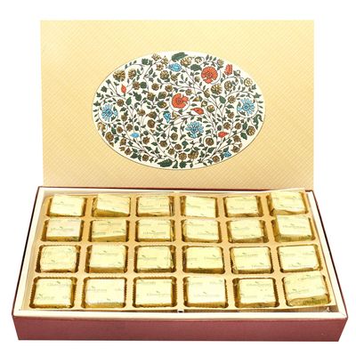 Ghasitaram Gifts Diwali Gifts Diwali Sugafree Chocolates Eco 4 Part Print 24 Pcs Sugarfree Chocolates Box