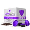 Amorcaffe 100 Coffee Capsules Pods Compatible with Lavazza A Modo Mio - Top Arabica taste - Slow Roast view 1
