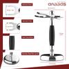 Anbbas 3in1 Badger Hair Shaving Brush Set, Shaving Razor and Brush Stand Stainless Steel,Double Edge Safety Razor with Cover for Men Women Wet Shave Hair Removal view 4
