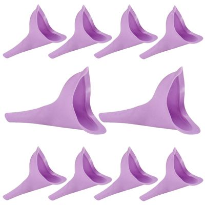 10 x Simpa Female Ladies Urinal Wee Funnel Sanitary Toilet Aid for Women Pee While Outdoors, Walking or Travelling - No Need to Use Dirty Unsanitary Toilets.