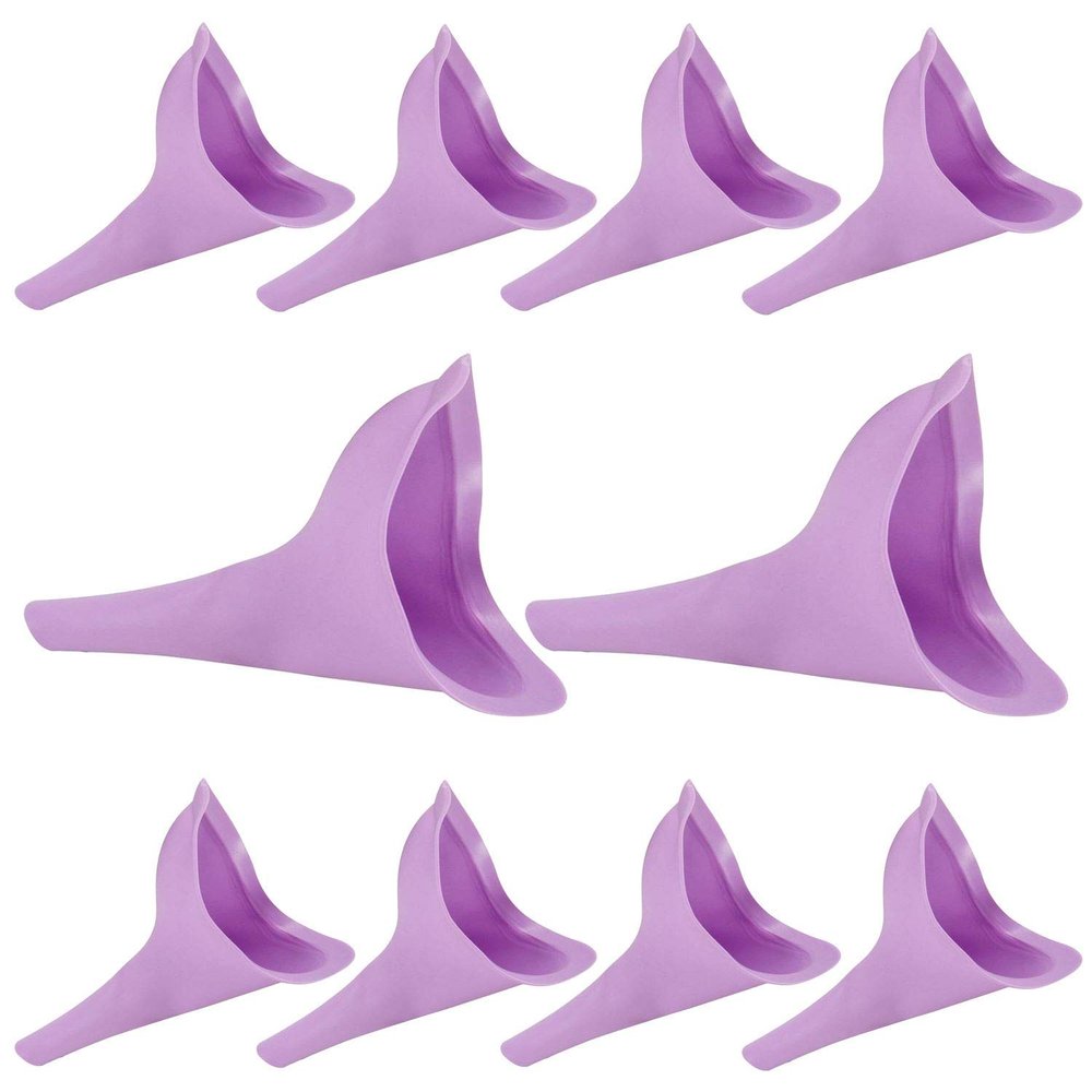 10 x Simpa Female Ladies Urinal Wee Funnel Sanitary Toilet Aid for Women Pee While Outdoors, Walking or Travelling - No Need to Use Dirty Unsanitary Toilets.