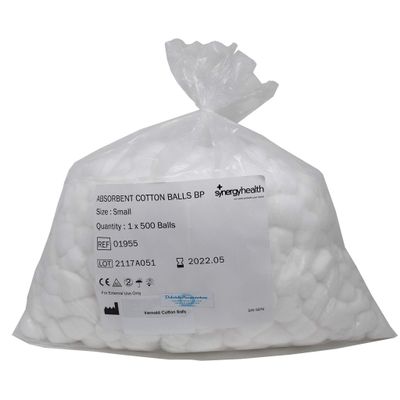 Absorbent Cotton Wool Balls BP - Small (x 500 Balls)