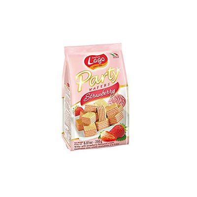 ELLEDI Party WAFERS Strawberry 10 X 250G (Wholesale 10 Packs)