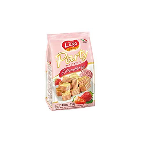 ELLEDI Party WAFERS Strawberry 10 X 250G (Wholesale 10 Packs)