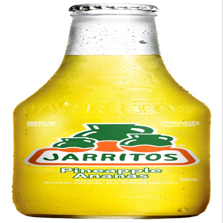 Jarritos Naturally Pineapple Flavoured Soda 370 ml