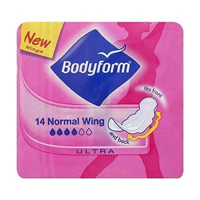[ 1 Case ] x Bodyform Ultra Normal Wings 14'S (12 x 14)