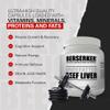 Berserker Desiccated Beef Liver Supplement 750mg per Capsule 500 Capsules, Un-defatted to Provide Full Absorption of Naturally Occurring Vitamins and Minerals Found in Beef Liver | Made in The UK view 2