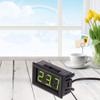 Dchaochao Digital LED Thermometer Gauge Thermometer Car Temperature -50~110 c DC 12v (Red) view 2