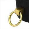 Bound Noir Nubuck Leather Collar with O Ring view 4