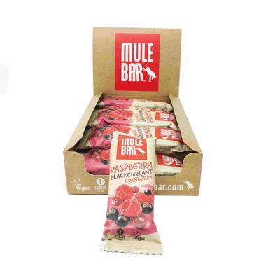 Mulebar Box of 15 red fruits Vegan Bars 40 g