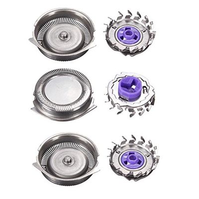 3 Pcs Stainless Steel Shaver Razor Replacement Blades Heads For Hq8100 Hq8140 Hq8142 Hq8150