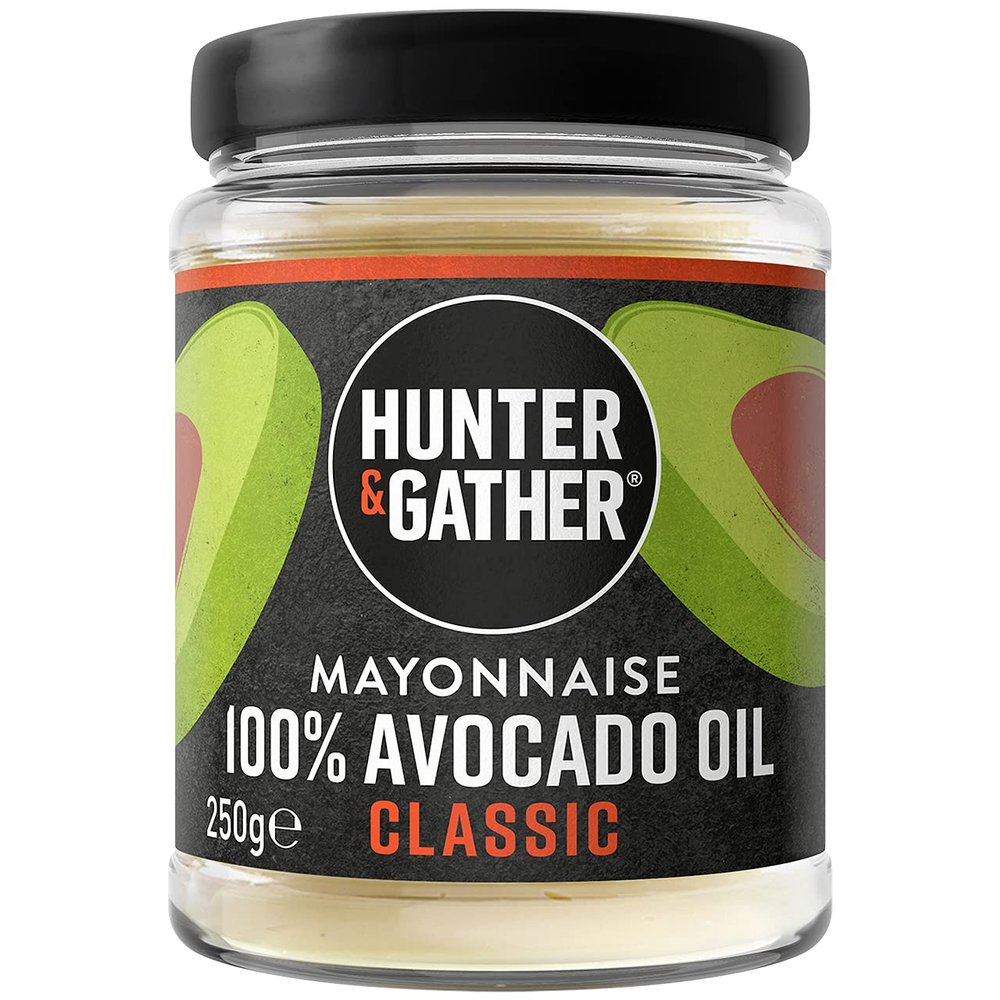Hunter & Gather Avocado Oil Mayonnaise 250g | Seed Oil Free I Made with Pure Avocado Oil and British Free Range Egg Yolk | Paleo, Keto, Sugar and Gluten Free Avocado Mayo