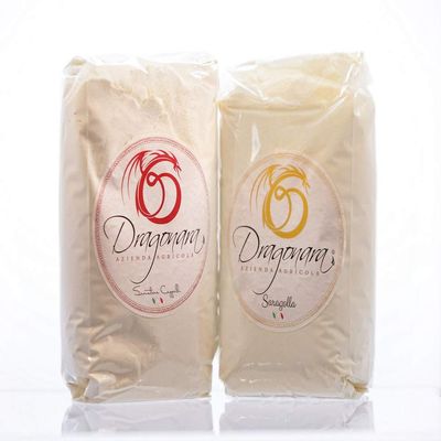 DRAGONARA - BIO Wholemeal Flour of Durum Wheat Semolina Saragolla - 5Kg Sack