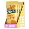 Organix Melty Carrot Puffs, Organic Baby Snack, Finger Food, Multipack, 4 x 18 g Bags Per Pack (4 Packs Total) view 1