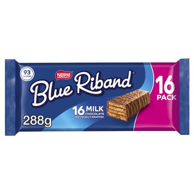 Blue Riband Milk Chocolate Biscuit Bar Multipack, 16 x 18 g 16 Pack