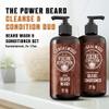 Viking Revolution - Beard Shampoo And Conditioner - Natural Beard Wash & Beard Conditioner With Argan & Jojoba Oils - Softens & Strengthens - Gifts For Men - Sandalwood - 2 x 500 ml view 2