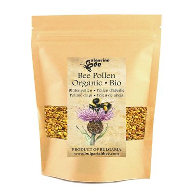 500 g Organic Raw Bee Pollen from Wildflowers and Forest Herbs, Unheated, Pure