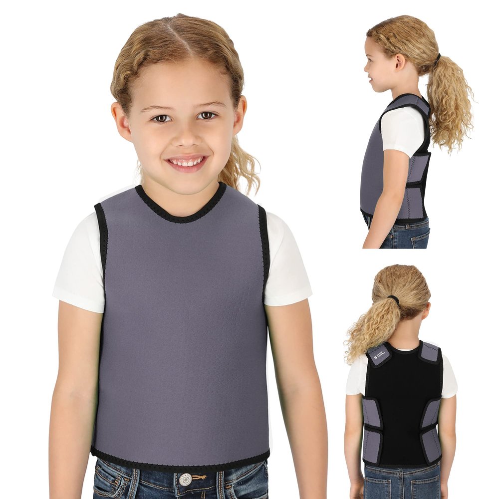 Special Supplies Sensory Compression Vest Deep Pressure Comfort (Grey, Small)