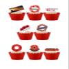 24 Stand Up Remembrance Day Poppy Themed Edible Wafer paper Cake Toppers Decorations view 1