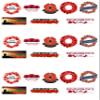 24 Stand Up Remembrance Day Poppy Themed Edible Wafer paper Cake Toppers Decorations view 2